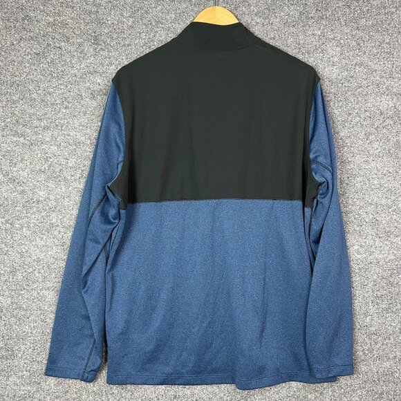 Nike‎ Golf Sweater Adult Large Blue Quarter Zip Pullover Golf Lightweight Mens - Picture 2 of 8